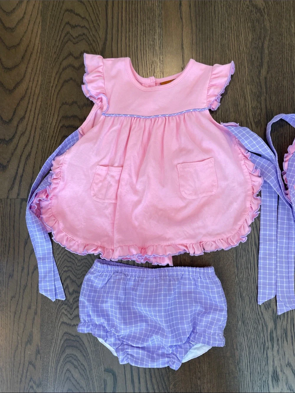 Pink and Lavender Set - Girls' Two-Piece Outfit Sibling Matching